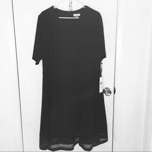 Calvin Klein Short Sleeve A-Line Dress